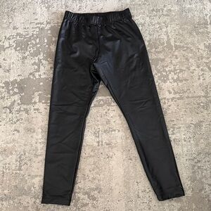 Old Navy Black Faux Leather Pants